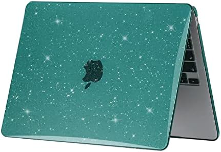 EOOCOO компатибилен со MacBook Pro 13 Inch Case M2 2023 2022 2021- M1 A2338 A2289 A2251 A2159 A1989 A1706 A1708 Sparkly Hard Case со насловната