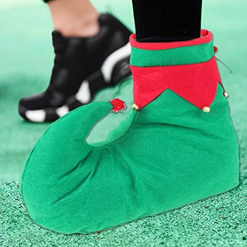Амосфун кловн чевли Возрасни Божиќни влечки Божиќни елф чевли Божиќни кловн чевли Декоративни Санта Елф Косплеј Костуми додатоци за забави