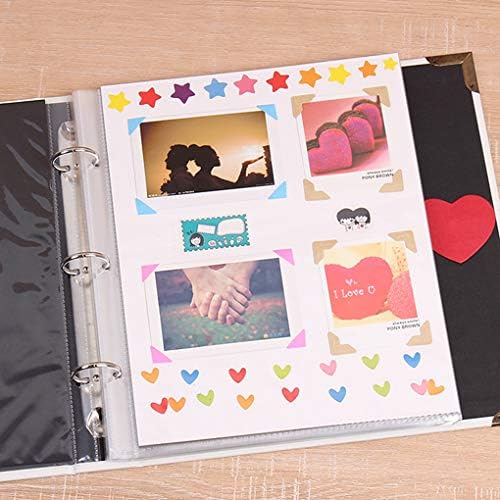 Само-лекав албум за само-лепенки на DIY, 60 страници за самостојна страница, има 3 × 5, 4 × 6, 5 × 7, 6 × 8 фотографии, со комплети за записи,