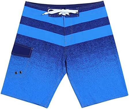 Менс плажа шорцеви со џебови Големи и високи еластични костуми за капење на половината за пливање за мажите кои влечат панталони за плажа