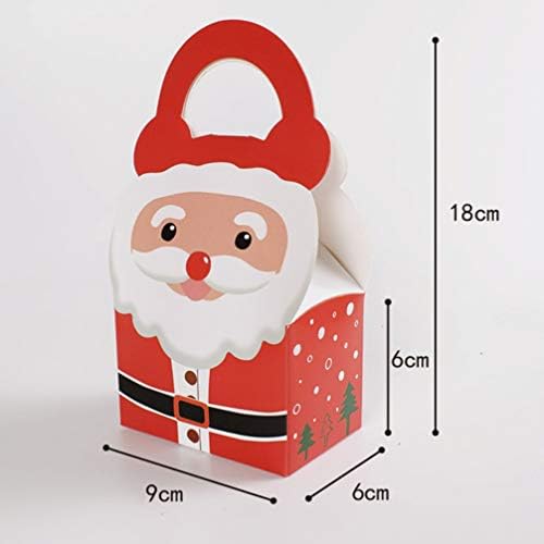 Кутии за бонбони за подароци од кабилок 15 парчиња Дедо Мраз бонбони кутии Божиќни кутии за лекување на кутии Добрите божиќни бонбони