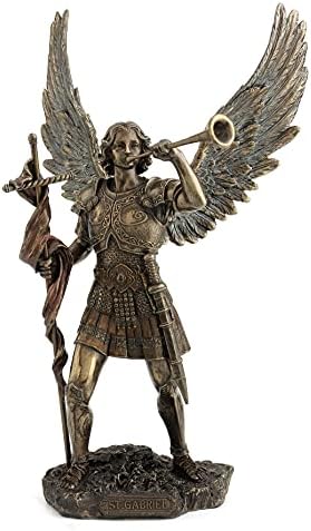 Архангел од 13 инчи - Свети Габриел со бронзена фигура од ладна леана