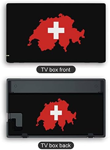Швајцарија Швајцарско знаме на налепница на мапа на налепница за прекинувач/прекинувач лајт, целосен комплет слатки налепници за заштитен капак