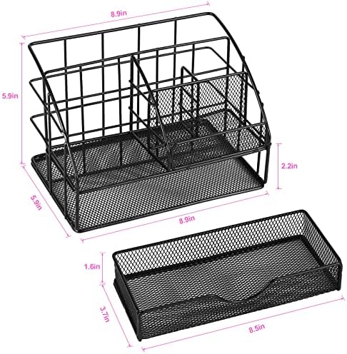 Аофуксти Канцелариски Материјали Организатор На Биро-Организатори На Биро И Додатоци, Канцелариски Материјали Поставени Со Држач За Пенкало, Степлер и 72 Клипови П