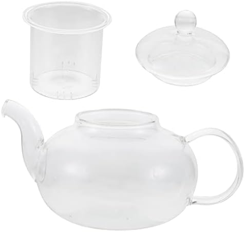 Луксузно стакло цвет чајник чај чај стомна направете чај стакло про transparentирно задебелен чај сет
