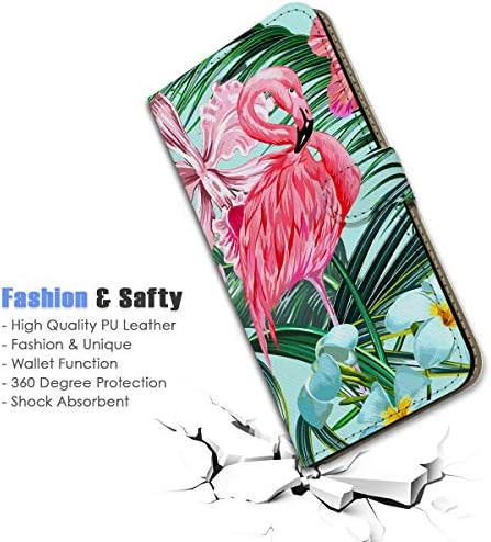 За Samsung S9+, Galaxy S9 Плус, Дизајниран Флип Паричник Телефон Случај Покритие, А24186 Тропски Фламинго 24186