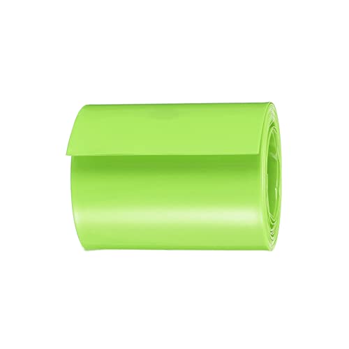 Цента за намалување на топлината на топлина Тенка ПВЦ завиткана батерија, [за електрична енергија 18650, батерија за DIY] - рамен 50мм рамен 2 m долги / светло зелена / 1 парч