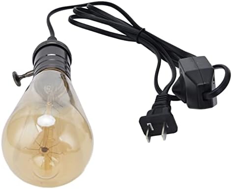 Комплет за правење ламби, долготраен приклучок во затемнет практичен лесен кабел за приврзок за основни светилки E26 за основни