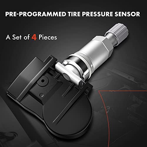 Сензори за мониторинг на притисок на гумите А-Премиум, компатибилен со Infiniti Q50 2014 2015 4-PC сет