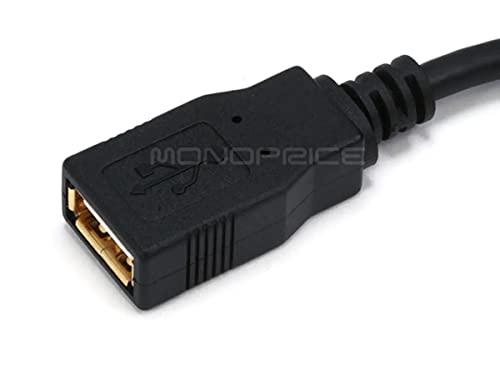 Monoprice 10-метри USB 2.0 машко до женско продолжение 28/24awg кабел, црна