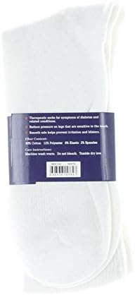 Дијабетична необврзувачка дополнителна широка манжетна чорапи со големина 10-13