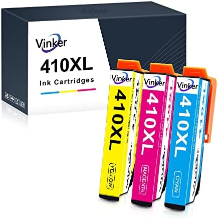 Замена на касети со касети со мастило од Vinker 410XL за касети со мастило EPSON 410 CARTRIDGES боја само 410xL T410 T410XL за изразување XP-530 XP-630 XP-635 XP-640 XP-830 XP-7100 Printer Printer