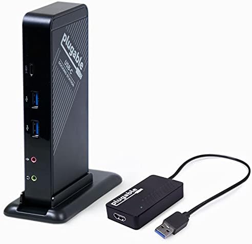 Документирана станица за приклучување USB-C со полнење 60W и USB 3.0 до HDMI 4K UHD пакет за адаптер за видео графички адаптер, компатибилен