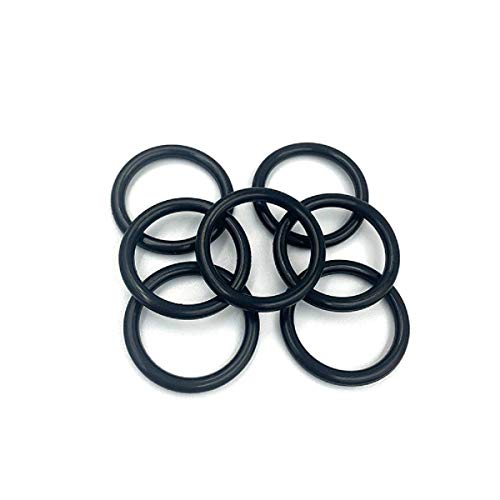 Нитрилна гума О-прстени, 23мм ОД 1мм ширина, метричка буна-n тапа О-прстени со запечатување на запечатување црна 50 парчиња