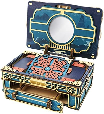 Дрвена Јапонска Кутија За Накит Ориентална Античка Кутија ЗА Складирање Самостојно Организатор На Фиоки За Самостојно Склопување Кутии За Спомен