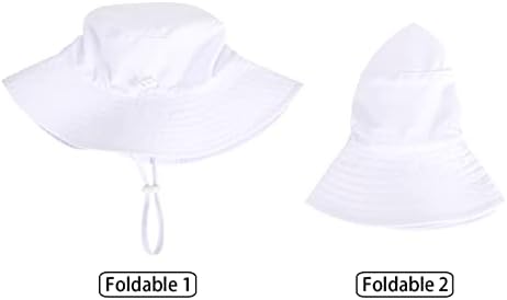 Бебе сонце капа, дете насмевка лице UPF 50+ капа за заштита од сонце, шапки за преклопување на плажа за момчиња за прилагодување на капачињата за девојчиња за момчиња