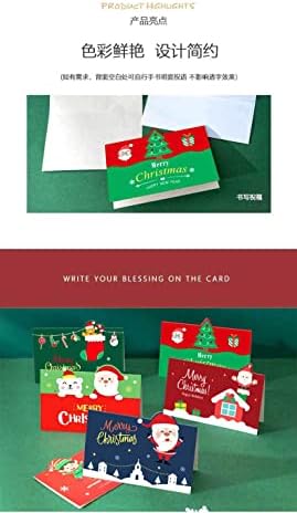 НЦ Божиќ Картичка Дедо Мраз Благослов Порака картичка црвена