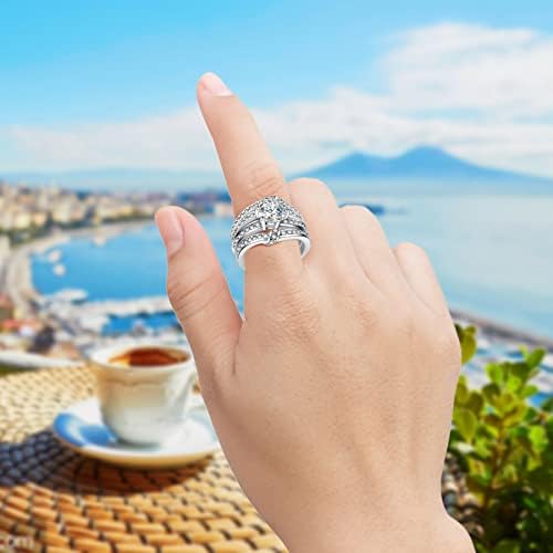 Womenенски ringsенски прстени мода 3 парчиња прстен за ангажман сет природен дијамантски прстени за роденденски подарок накит
