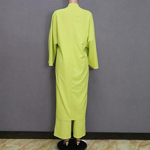 Карирани блејзери за жени женски 2 парчиња облеки со лежење на долги лизи и широки панталони за нозе поставија обичен костум