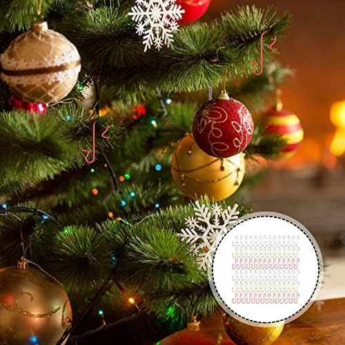 Doitool 150pcs новогодишна елка што висат куки Декоративна кука Божиќна декорација додатоци