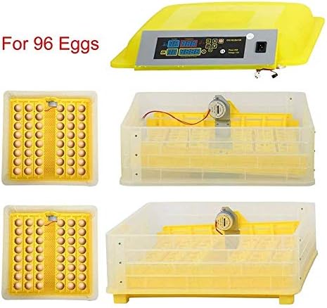 АЛРЕМО 103234536 Инкубатори За Ведење Јајца Автоматско Вртење 96 Инкубатор За Јајца Дигитални LED Дисплеи За Живина Кокошки Патки Птици Семејна