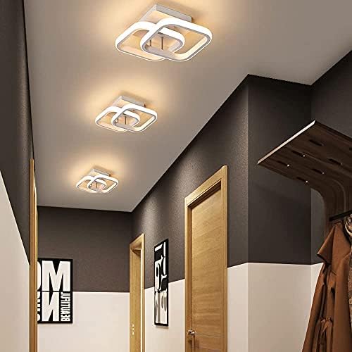 Рејделуз тавански лесен плоштад модерен LED алуминиум бела црна мала таванска ламба за влез ходник канцеларија спална соба кујна дневна соба