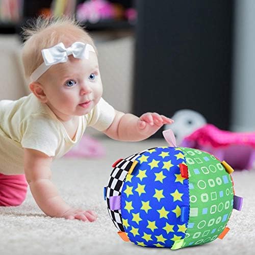 Weiyirot Детска забавна играчка со топка, лесни играчки за бебиња, мека ткаенина материјал удобен за бебе момче девојче