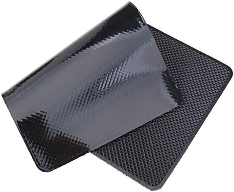 Пејте F Ltd 2x Анти слајд автомобил табла Мат Силика гел Антискид подлога 27x15x0.2cm за автомобилски и канцелариски материјали црно миење