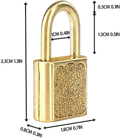 10 парчиња мини симпатична дневна табличка злато мали брави со багаж со клучеви за украси за кутии за накит