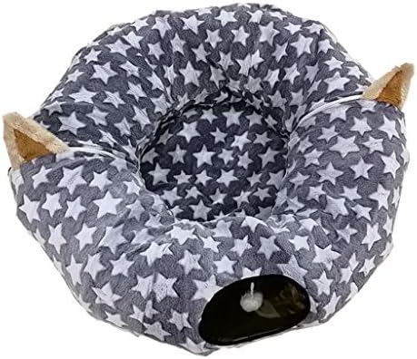 Тунел за кучиња со мачки со перница за домашно милениче креветче подолго крцкање со 3 патни тунели цевка мачка