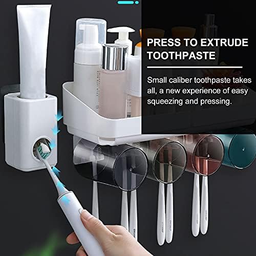 Doitool 3 сетови тоалети кои не се држачи заби тушници за туширање раце не-перфорирани членови четка за паста за заби за чаши за вежбање со чаши со wallид монтиран бесплат