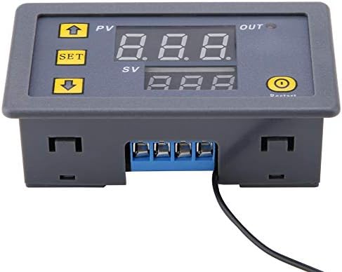 Контролер на температурата, DC 12V 24V 220V дигитален контролер на температурата со PV/SV двоен LED дисплеј, преносен регулатор за регулатор на температурата Термостат прек?