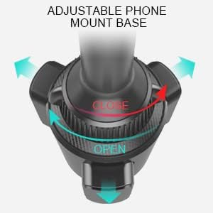 Апорија - држач за чаши за автомобили компатибилен со Magsafe за iPhone 14 13 & 12 | 15W Брзо полнење Полнач за држач за монтирање