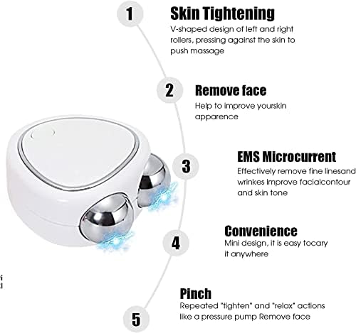 Масажарот за кревање на микрокурентното лице - 2023 година Нов мини микрокурентен уред за лифт за лице, грижа за затегнување на кожата за жени