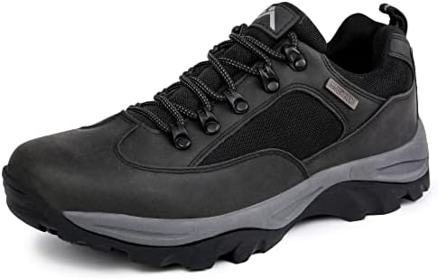 Водоотпорни чевли за пешачење CC-LOS за мажи со чевли за работа со јазик, со големина 7,5-14