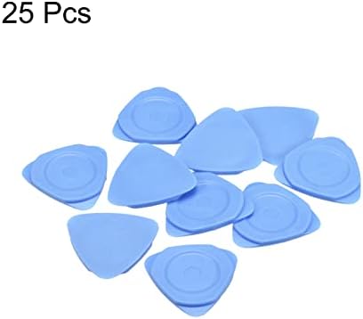 Алатки за отворање на телефон за меканиксити, пластични 25 парчиња светло сина сина боја 2,7 мм дебела за мобилен телефон компјутер таблет