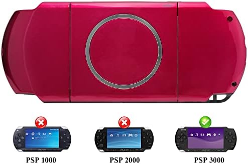 Остана целосна обвивка за куќишта за поправки на куќиште замена за замена на Sony PSP 3000 конзола црвена