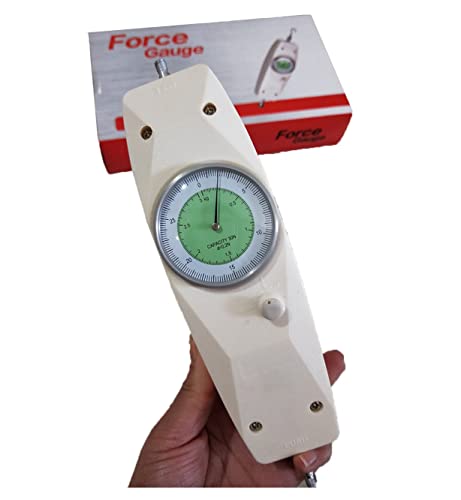 VTSYIQI DIAL Механичко аналогно притискање мерач на мерач на сила 30N Механички мерач на мерач на мерач на мерач на сила 30 N / 3 кг, бела…