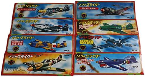 Авиони за меки едриличари на Tsubame Gangu: 8 шарени и оригинални дизајни на Втората светска војна, играчки со авиони со гроздобер стил за деца, забави за забави и декораци