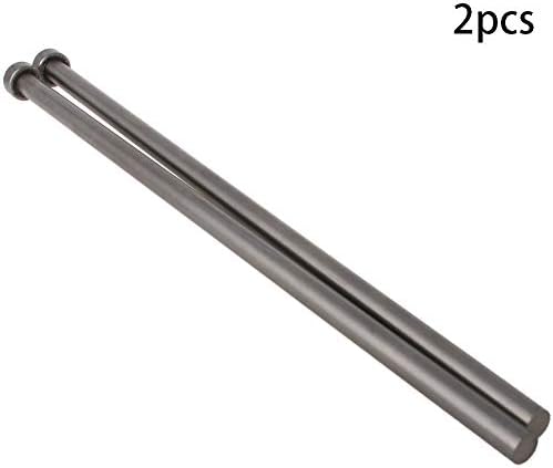 Bettomshin 3/8 DIA тркалезен врв челик директно ејекторски пин удар 12 инчи долги сребрени сиви 2 парчиња 2 парчиња