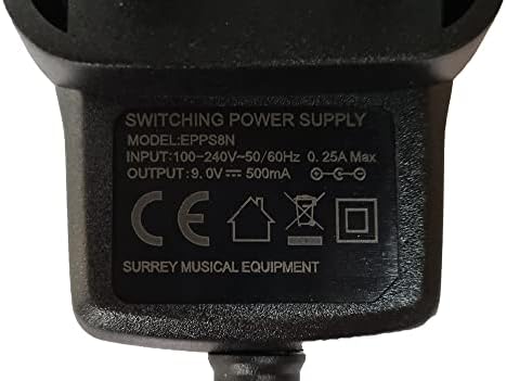Замена на напојување за Fulltone Echo Shifter ES2 ефекти на адаптер за педали 9V