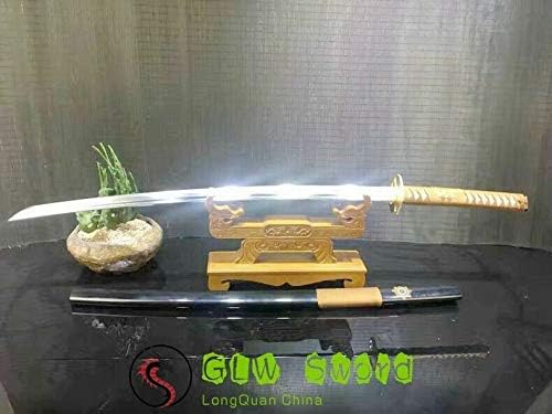 GLW KATANA BATTTHY Ready KATANA HAND FORGED Јапонија Самуари меч Висок манган челик остар