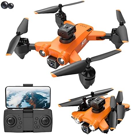 АФЕБОО ДРОНЕН HD FPV камера Далечински управувач играчка, подарок за електричен дрон за момчиња и девојчиња, со оптички позиционирање на