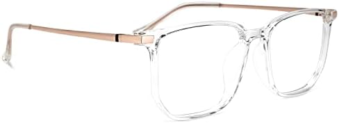 Читатели на Zeelool Ретро правоаголник читаат очила за жени со стандардна анти-рефлективна обвивка Fezell ZTT123484-02