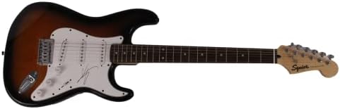Винс Нил потпиша автограм со целосна големина Fender Stratocaster Electric Guitar W/ James Spence JSA Автентикација Б - Motley Crue W/ Tommy