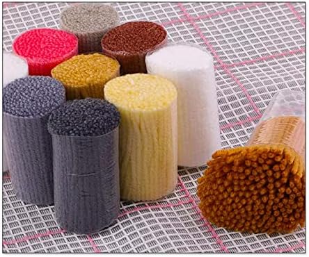 Комплет за килим со кука за куки Meedyii со шема на печатење, занаети за вез за теписи за возрасни, работи за ракотворби за ракот на DIY DIY куки за торби 52 × 38 см