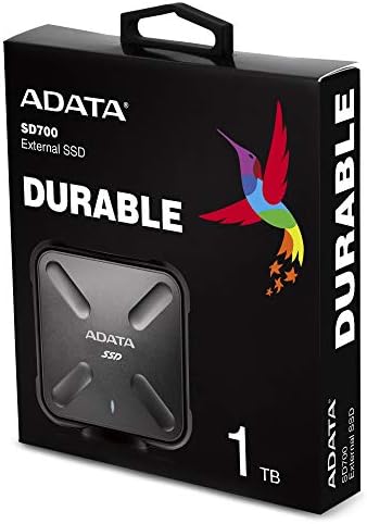 ADATA SD700 Надворешен SSD 1TB, црн, воен степен ,, 3 години гаранција