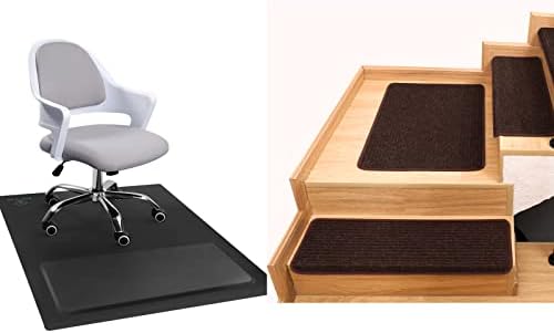 Анти -маснотии за стоење на канцеларијата на канцеларијата за дрвени предмети со тврдо дрво со перничиња од пена Поддршка за нозе и скалила