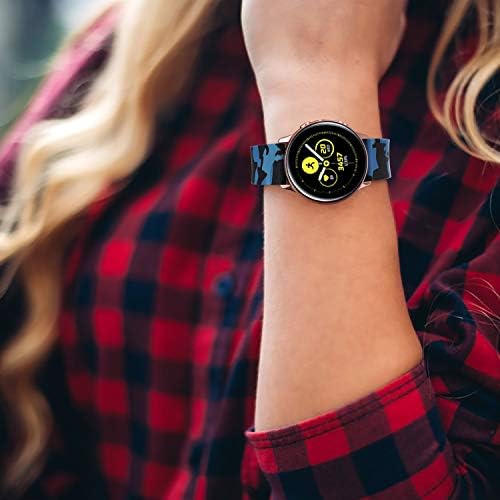 Augstci 3-Pack 20mm Soft Silicone Guber Watch Band Strap, For/Amamfit GTS 2/BIP U/Garmin Venu/VivoActive 3, Бенд за замена на брзо издание