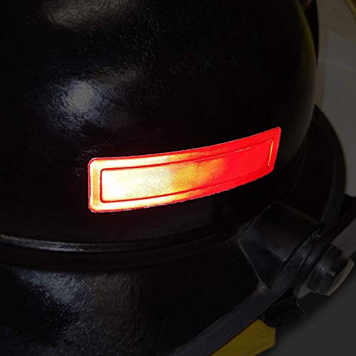 MyHardhatStickers 1 x 4 инчи ретро рефлексивни ленти за шлемови, пакет од 16, црвено